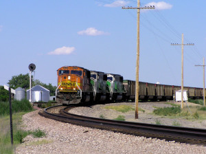 08)  BNSF 8258 W  Sarpy Jct, MT  7-11-06